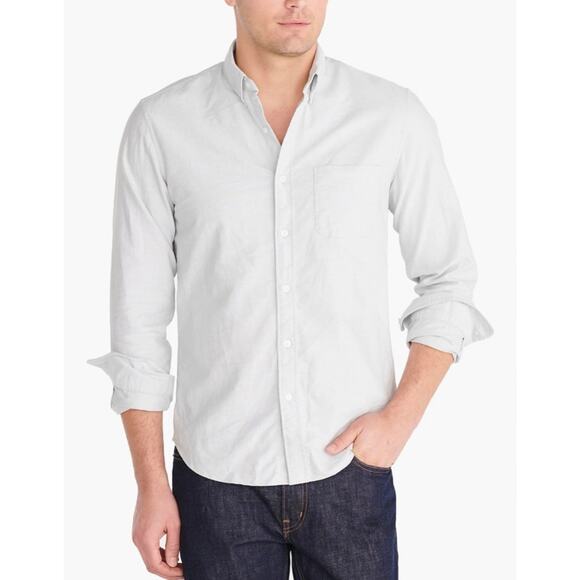 J. Crew Flex Oxford Solid Button Down Shirt size XL - Picture 4 of 9